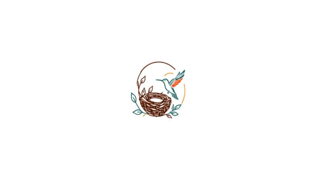Hummingbird and nest illustration representing Build
